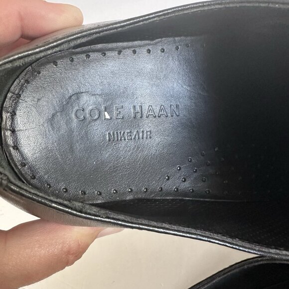 Cole Haan Mens Air Adams Black Dress‎ Oxford Apron Toe Derby C09438 Size 10 M main image 8